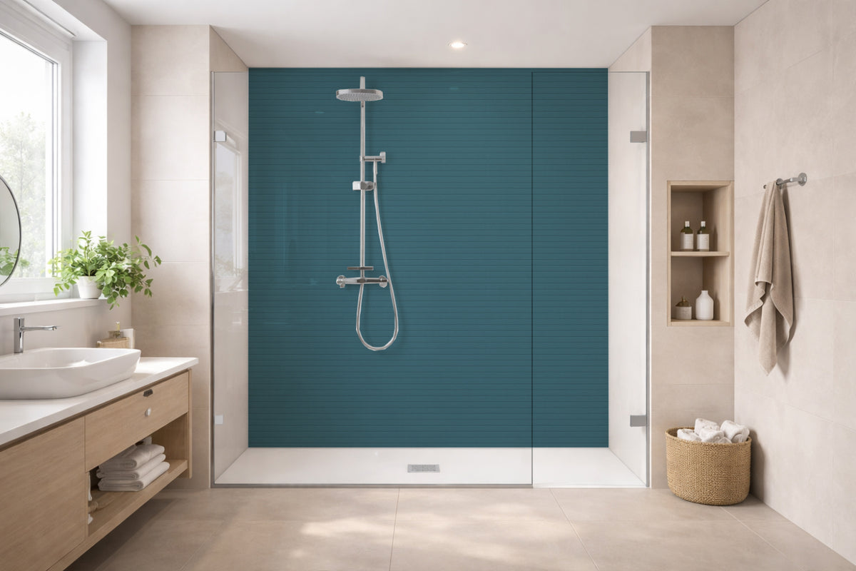 Toilettenrückwand Holzoptik