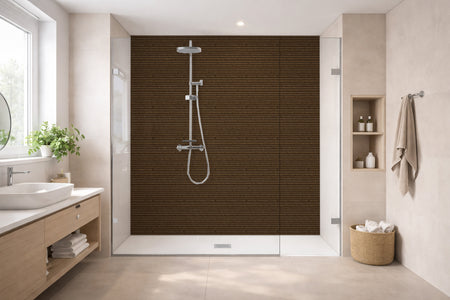 Toilettenrückwand Holzoptik