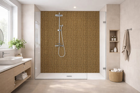 Toilettenrückwand Holzoptik