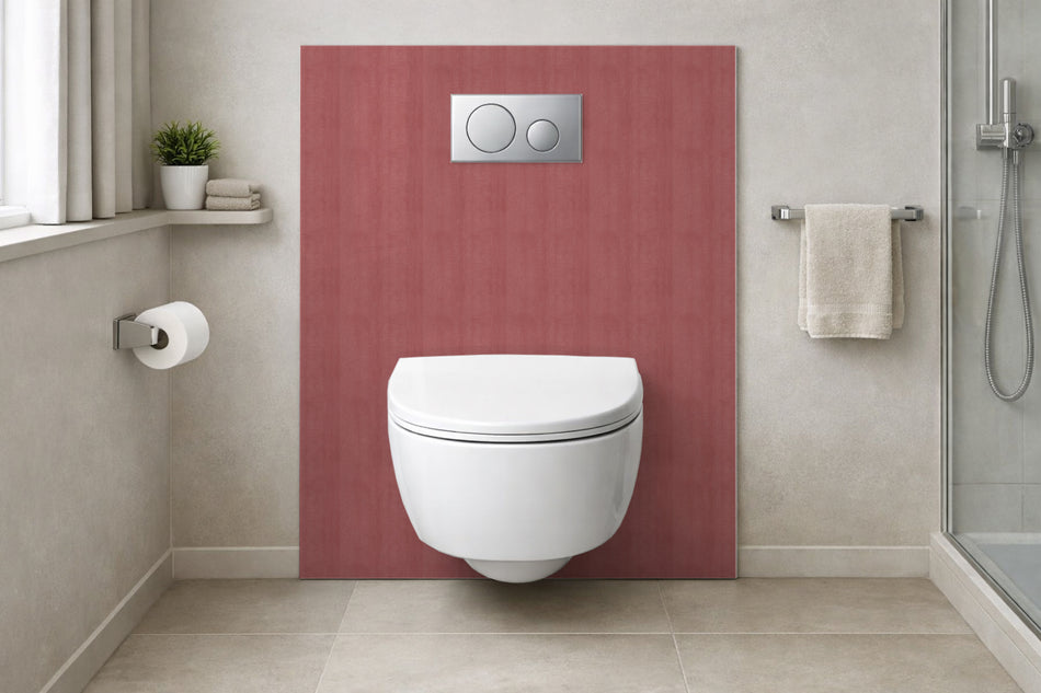 Toilettenrückwand Holzoptik