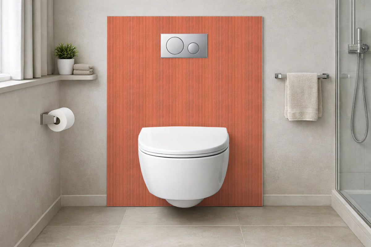 Toilettenrückwand Holzoptik