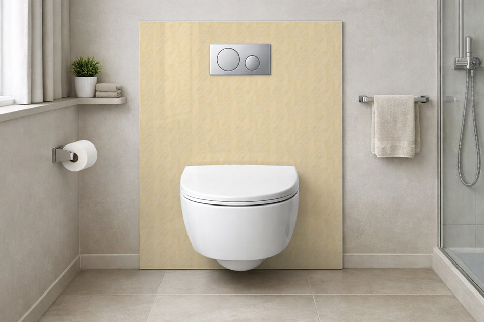 Toilettenrückwand Holzoptik