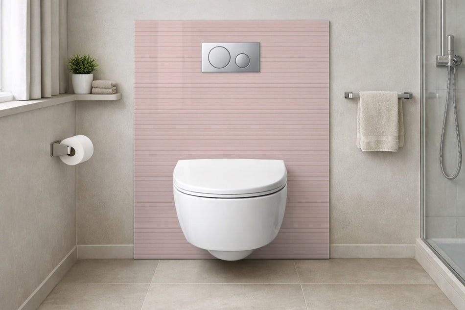Toilettenrückwand Holzoptik