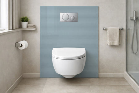 Toilettenrückwand Holzoptik