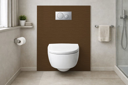 Toilettenrückwand Holzoptik