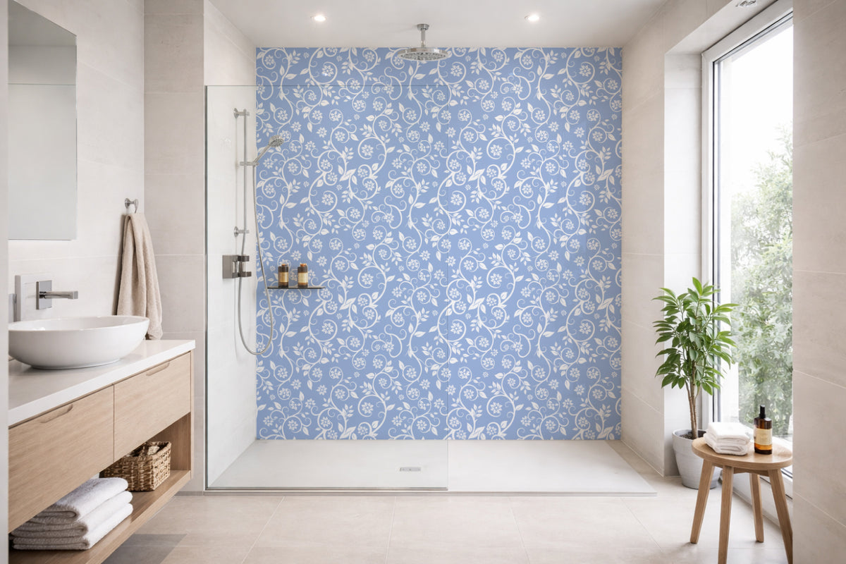 Toilettenrückwand Musteroptik