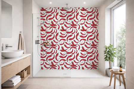 Toilettenrückwand Musteroptik