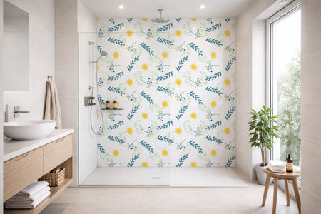 Toilettenrückwand Musteroptik