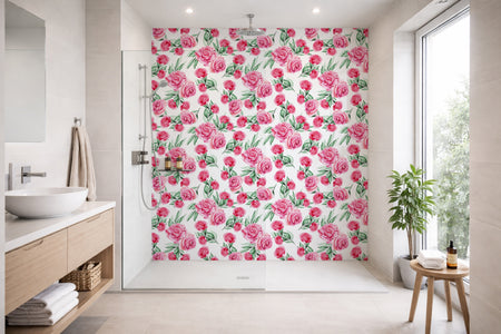 Toilettenrückwand Musteroptik