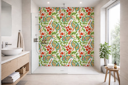Toilettenrückwand Musteroptik