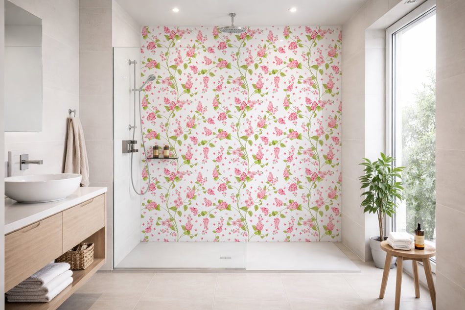 Toilettenrückwand Musteroptik