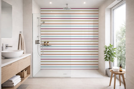 Toilettenrückwand Musteroptik