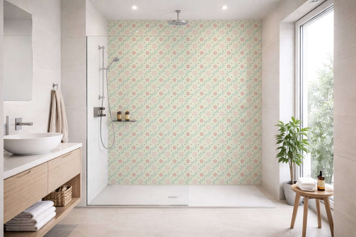 Toilettenrückwand Musteroptik