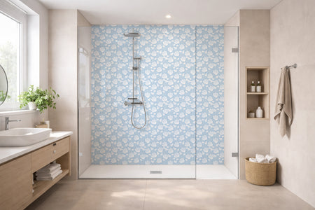 Toilettenrückwand Musteroptik