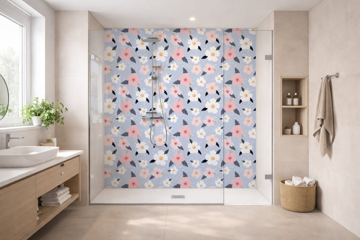 Toilettenrückwand Musteroptik