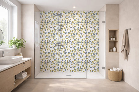 Toilettenrückwand Musteroptik