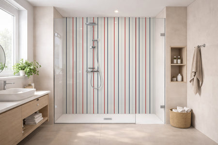Toilettenrückwand Musteroptik
