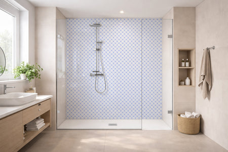 Toilettenrückwand Musteroptik