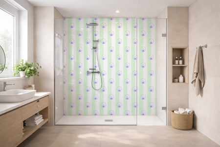 Toilettenrückwand Musteroptik