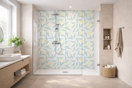 Toilettenrückwand Musteroptik