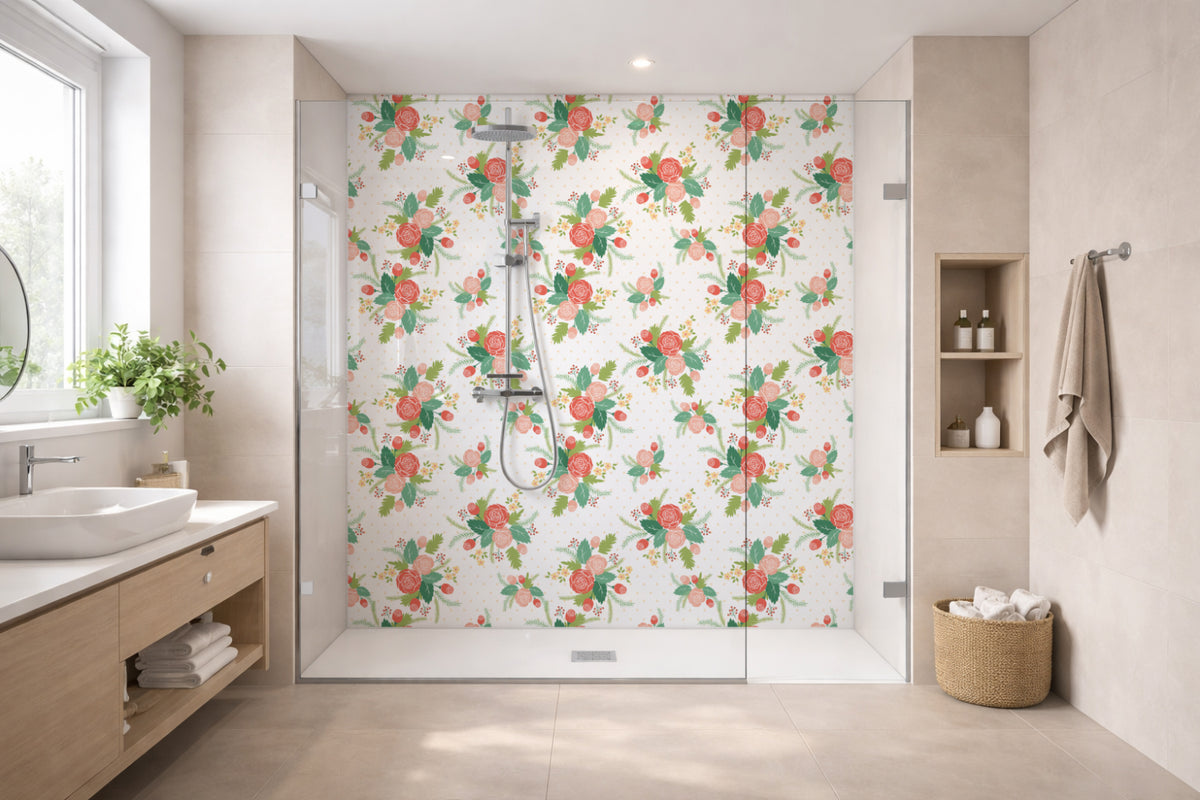 Toilettenrückwand Musteroptik