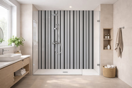 Toilettenrückwand Musteroptik