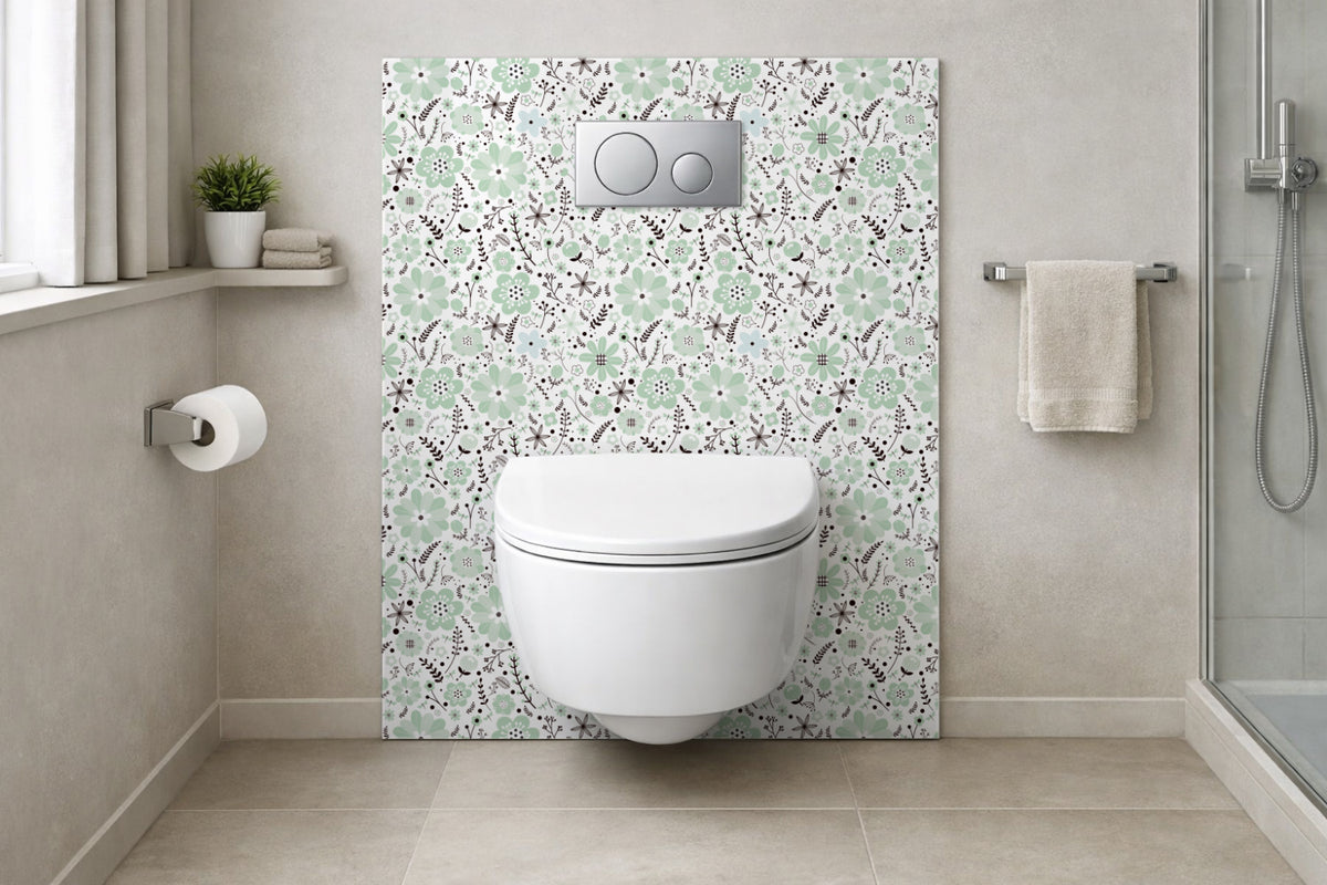 Toilettenrückwand Musteroptik