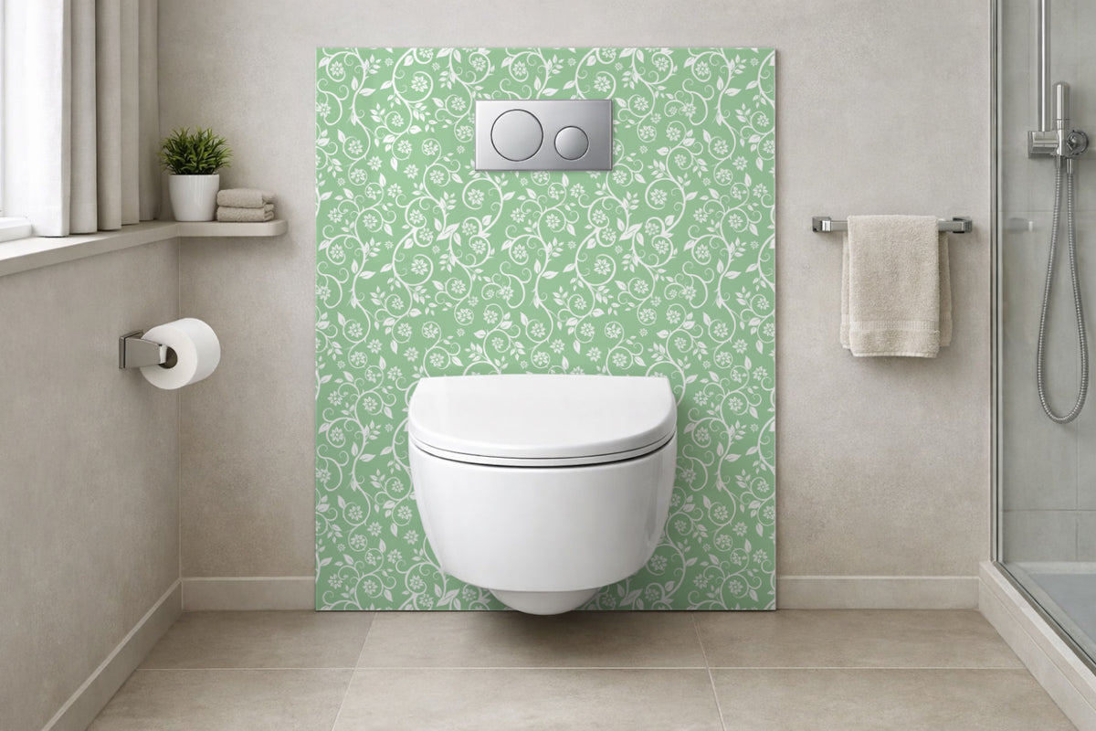 Toilettenrückwand Musteroptik