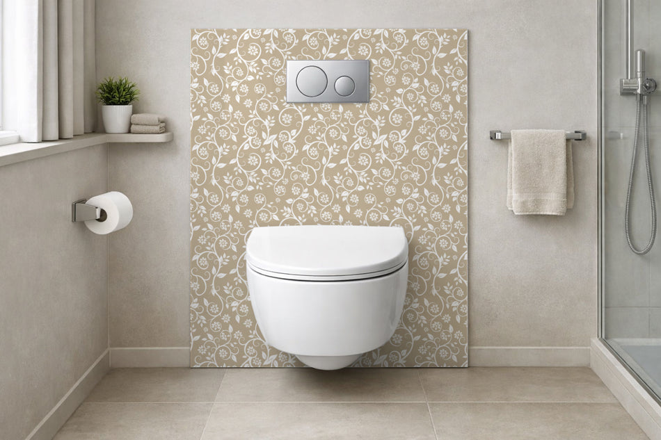 Toilettenrückwand Musteroptik
