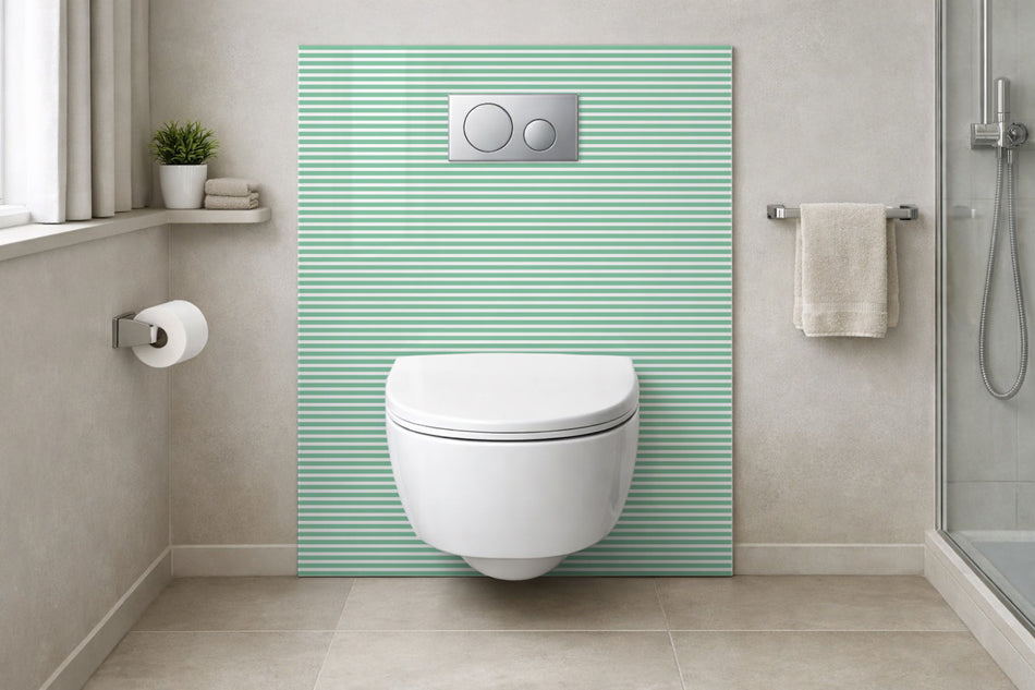 Toilettenrückwand Musteroptik