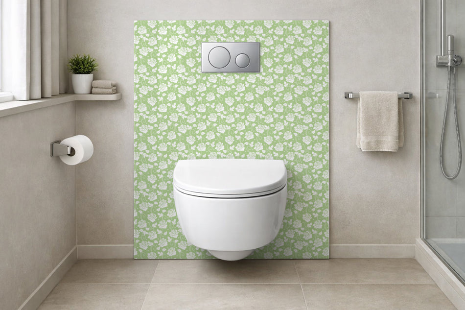Toilettenrückwand Musteroptik