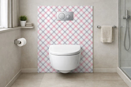 Toilettenrückwand Musteroptik