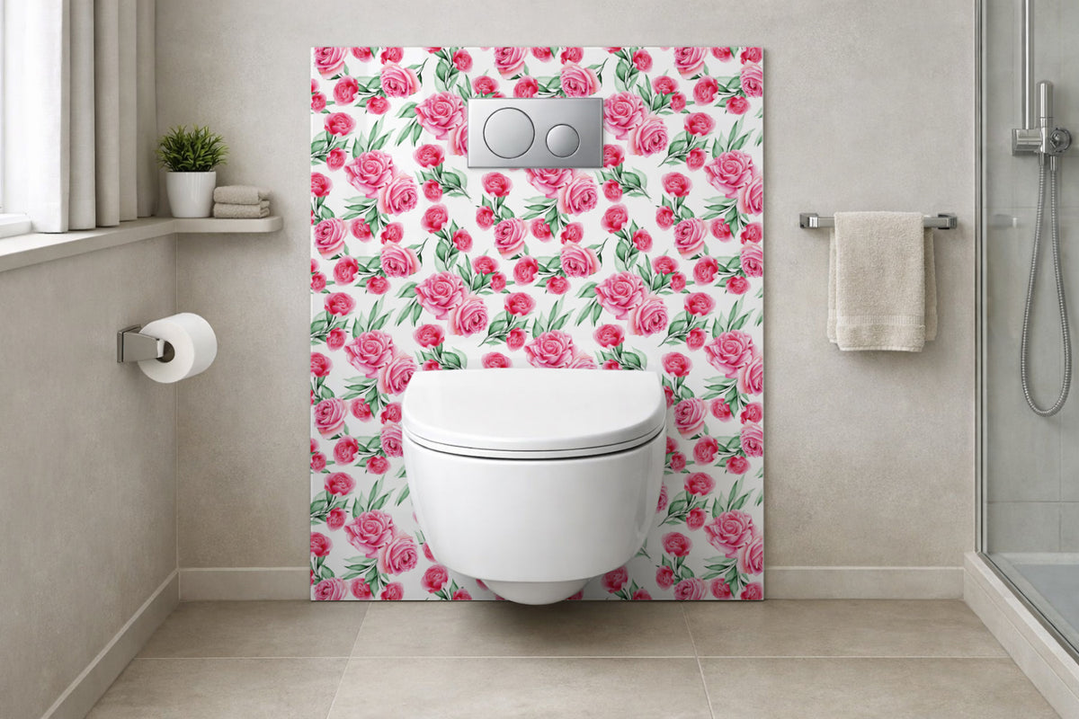 Toilettenrückwand Musteroptik