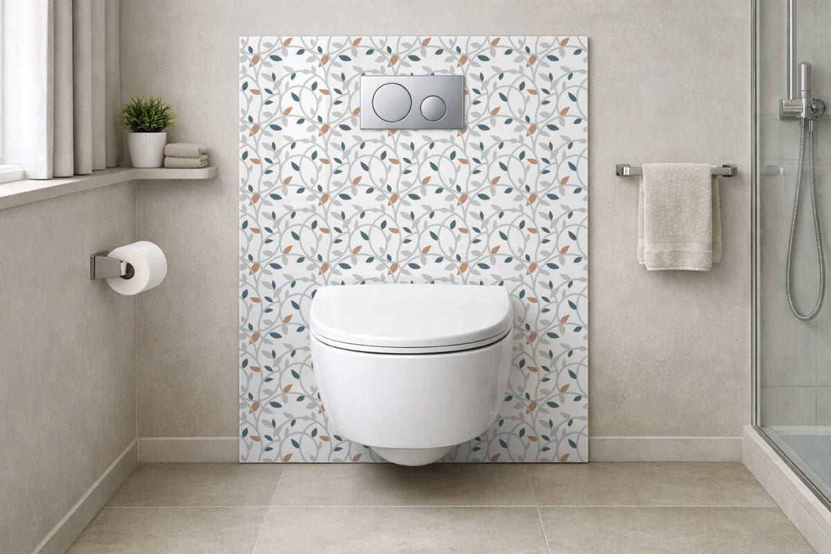 Toilettenrückwand Musteroptik