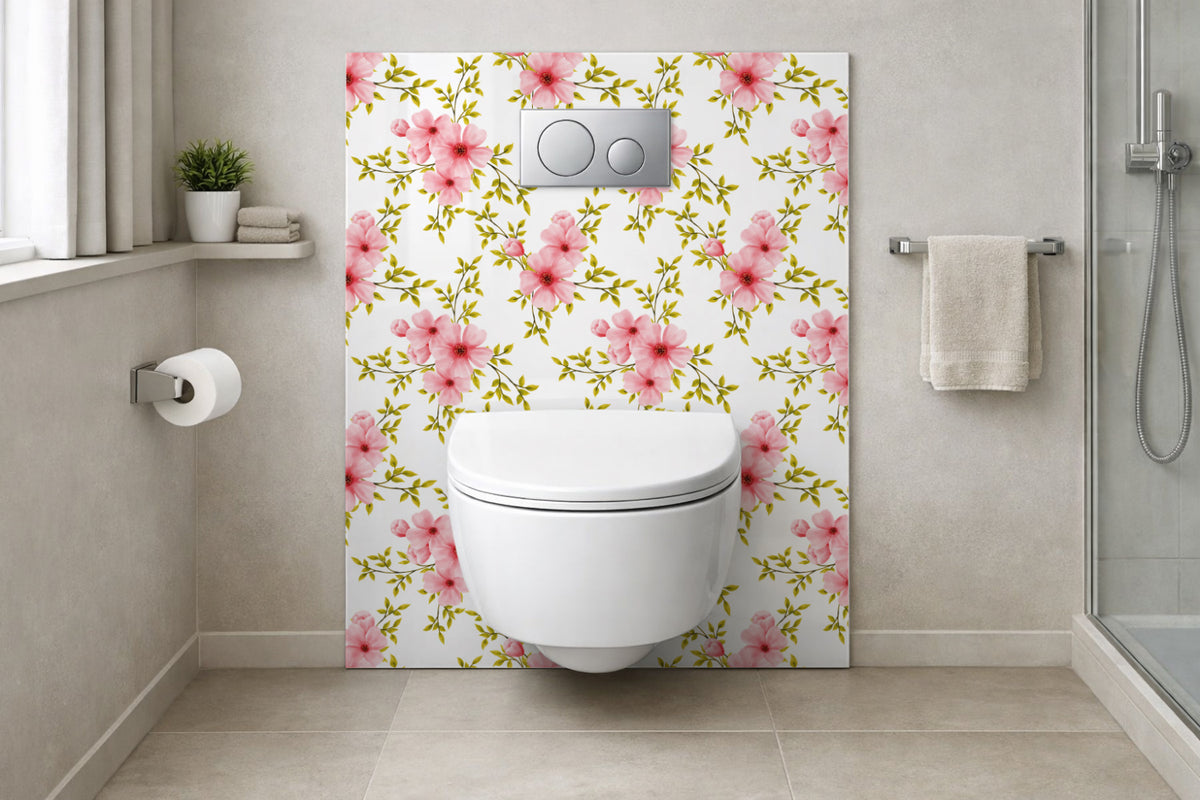 Toilettenrückwand Musteroptik