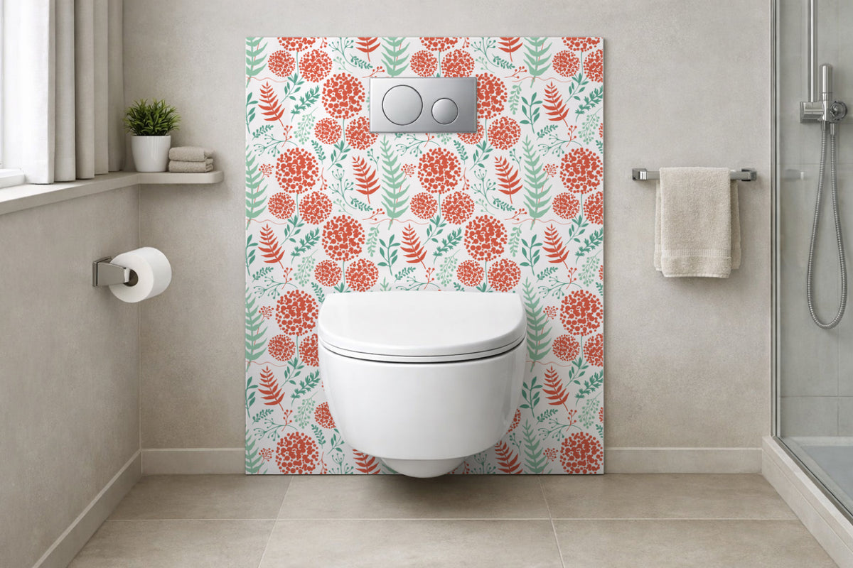 Toilettenrückwand Musteroptik