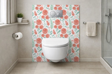 Toilettenrückwand Musteroptik