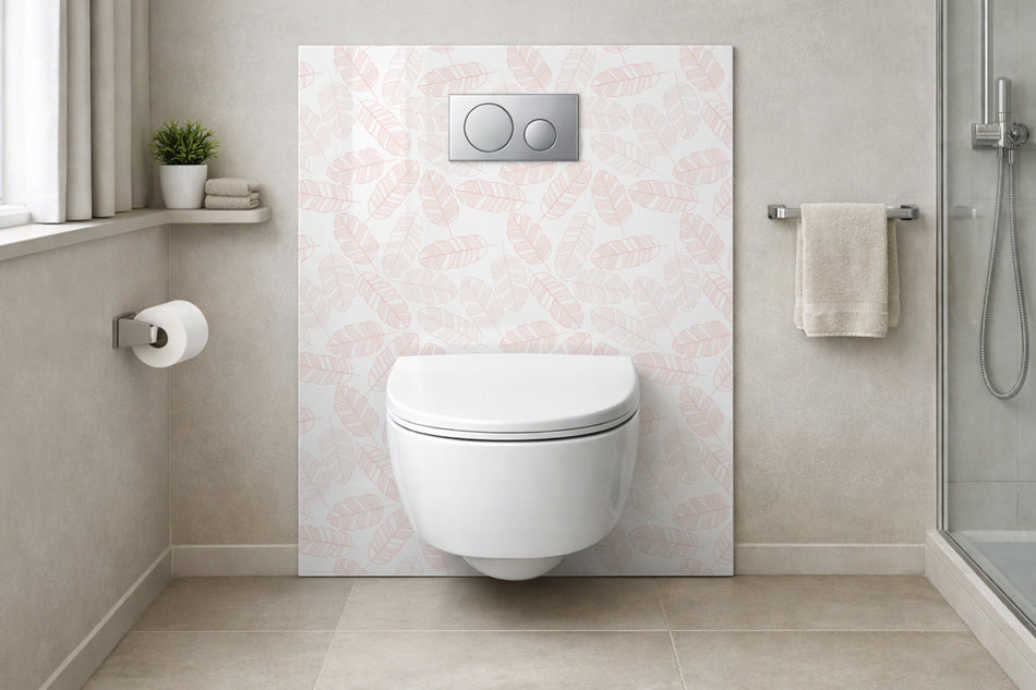 Toilettenrückwand Musteroptik