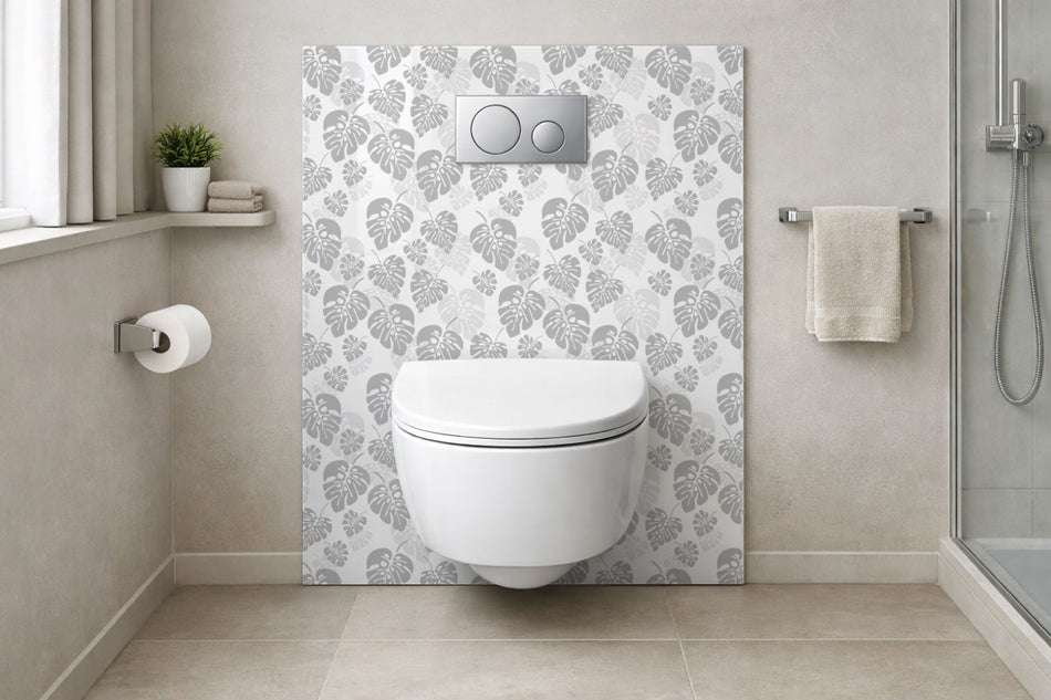 Toilettenrückwand Musteroptik