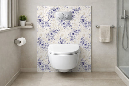 Toilettenrückwand Musteroptik