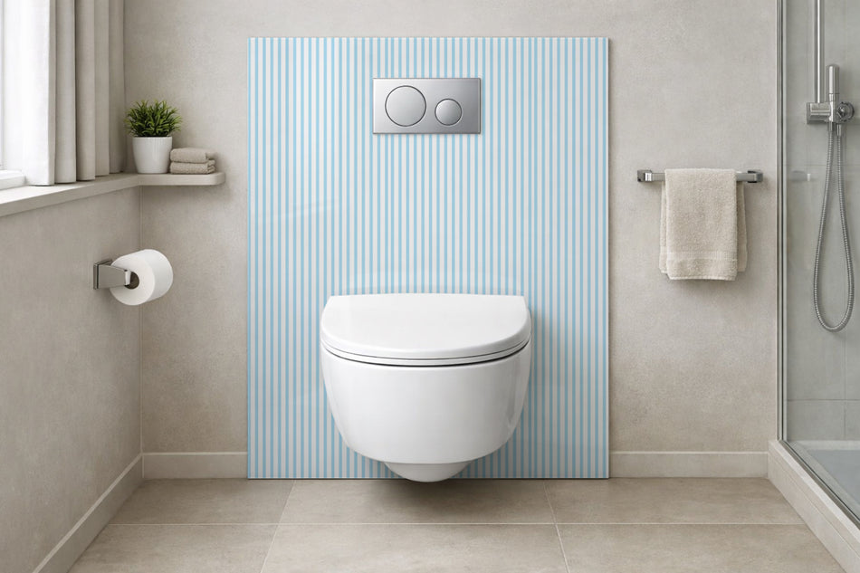 Toilettenrückwand Musteroptik