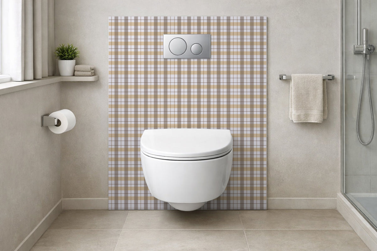 Toilettenrückwand Musteroptik