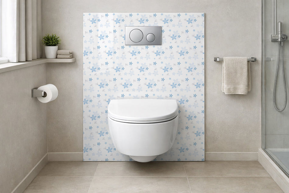 Toilettenrückwand Musteroptik