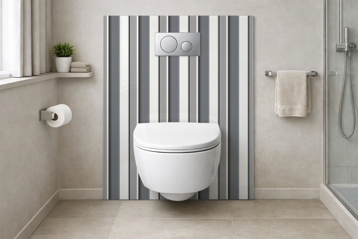Toilettenrückwand Musteroptik