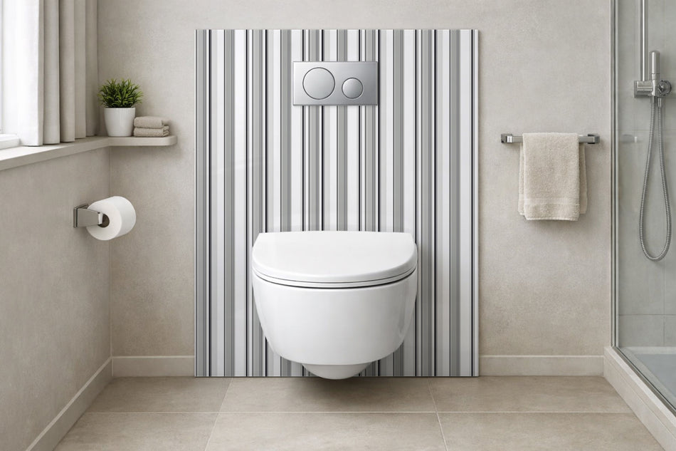 Toilettenrückwand Musteroptik