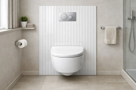 Toilettenrückwand Musteroptik