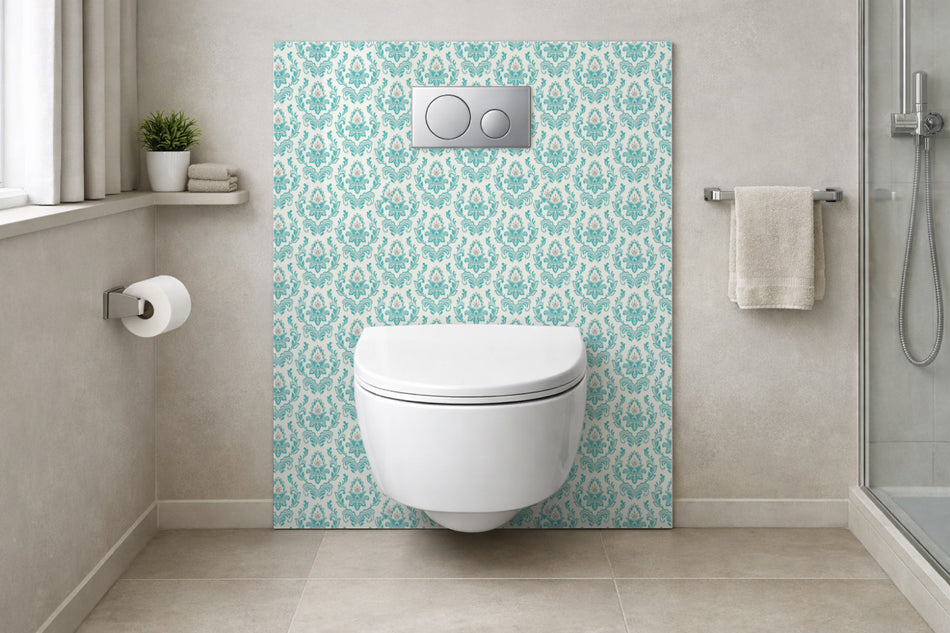 Toilettenrückwand Musteroptik