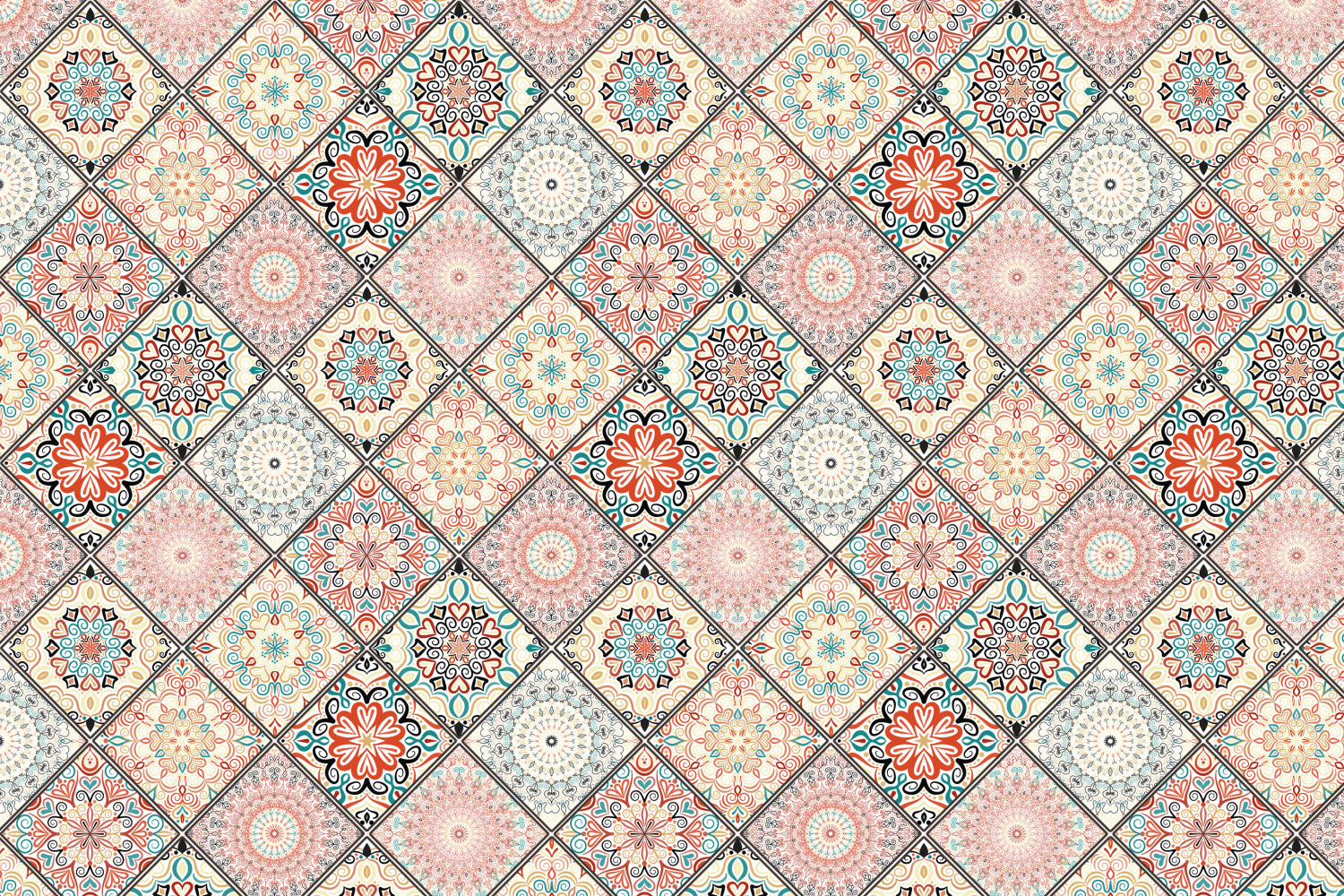Toilettenrückwand Patchwork