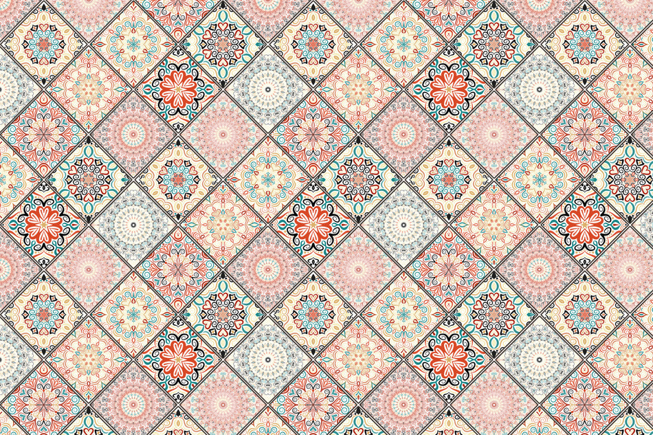 Toilettenrückwand Patchwork