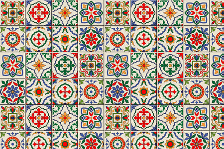 Toilettenrückwand Patchwork